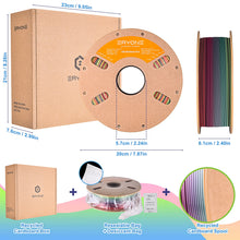 Silk Rainbow PLA Filament – 1KG Spool (1.75mm) | Vibrant Multicolor Gradient | Printin3D.co